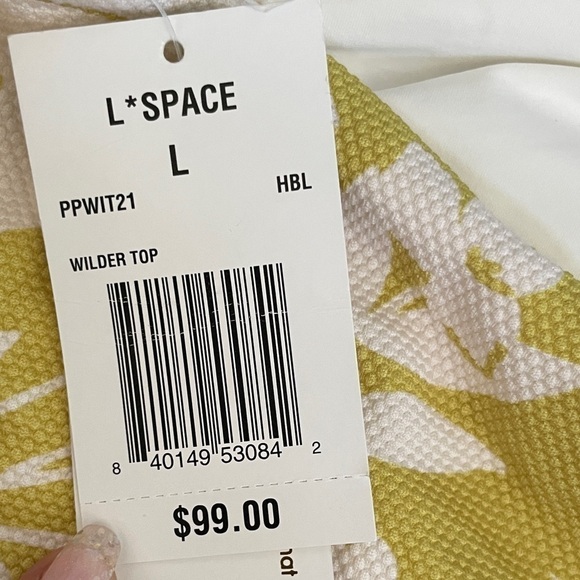 NWT L*SPACE Wilder Bikini Top Large - Picture 7 of 8